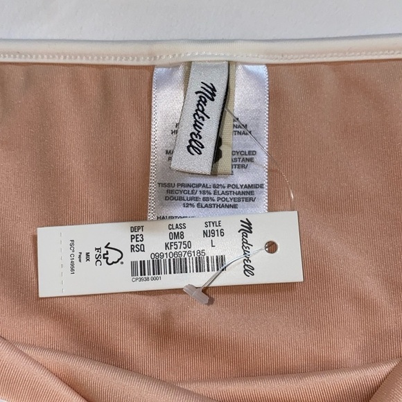 Madewell Classic Contrast Bikini Bottom size L NWT - Picture 6 of 9